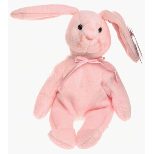 Ty Ty Beanie Baby, Συλλεκτικό "Hoppity" Ροζ Κουνέλι