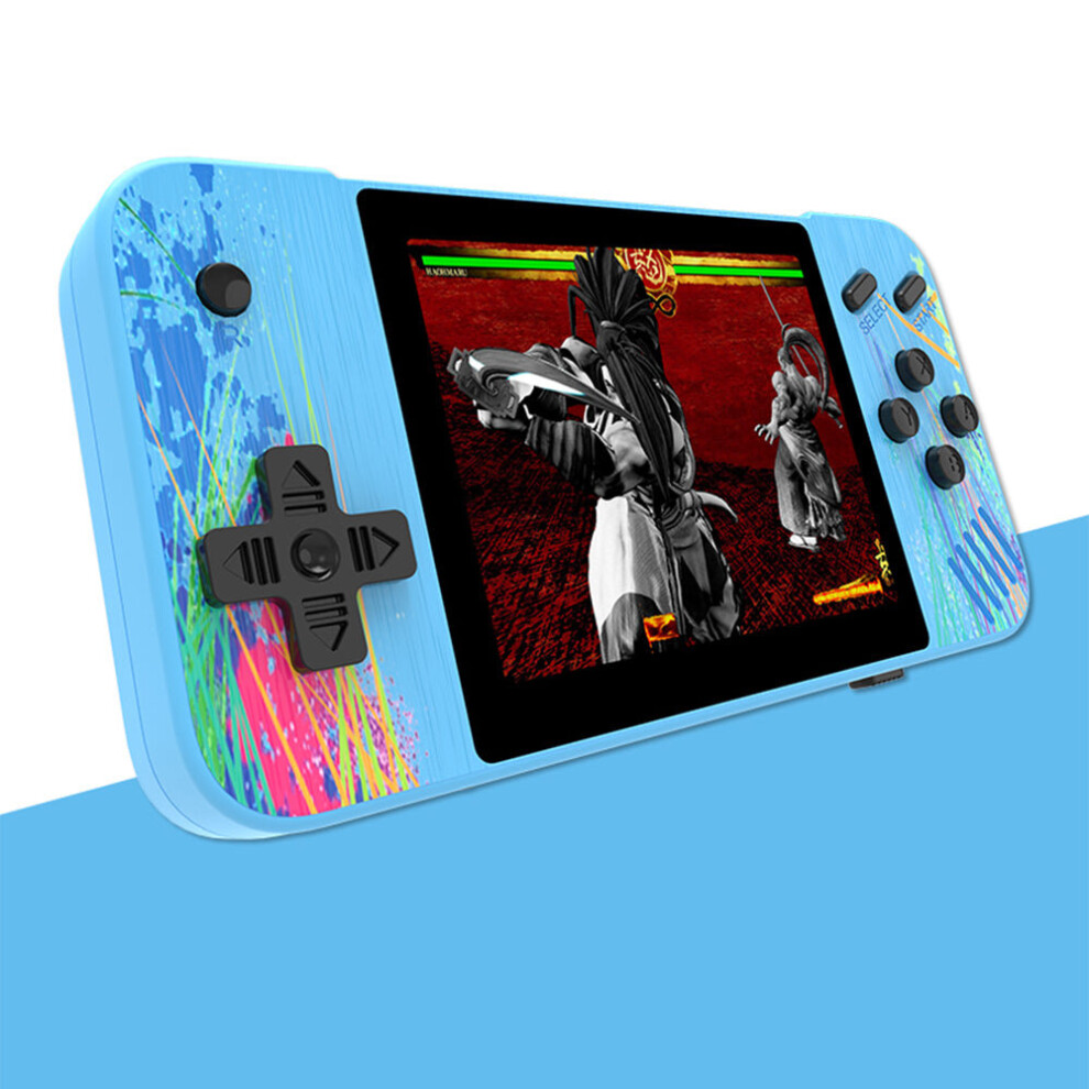 (1 Player- Camouflage Blue) G3 Handheld Video Game Console Built-in 800 Classic Games- USB Charging