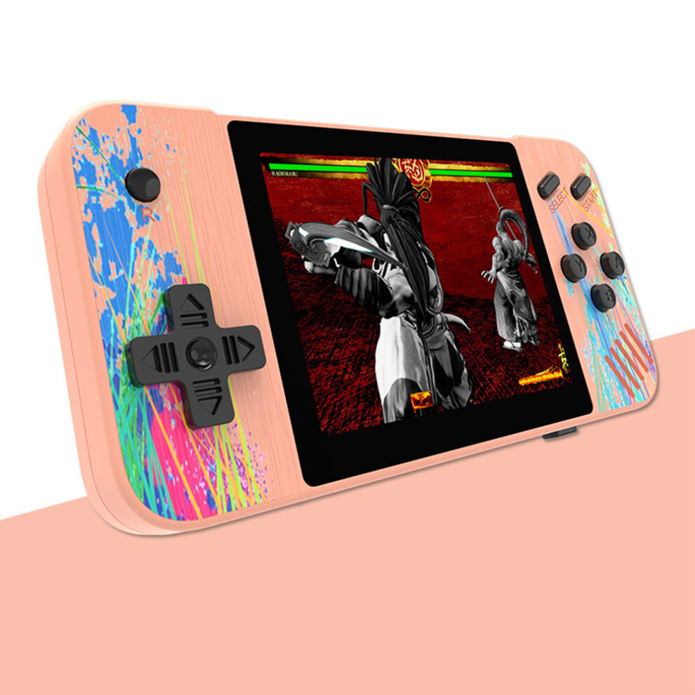 (1 Player- Camouflage Pink) G3 Handheld Video Game Console Built-in 800 Classic Games- USB Charging