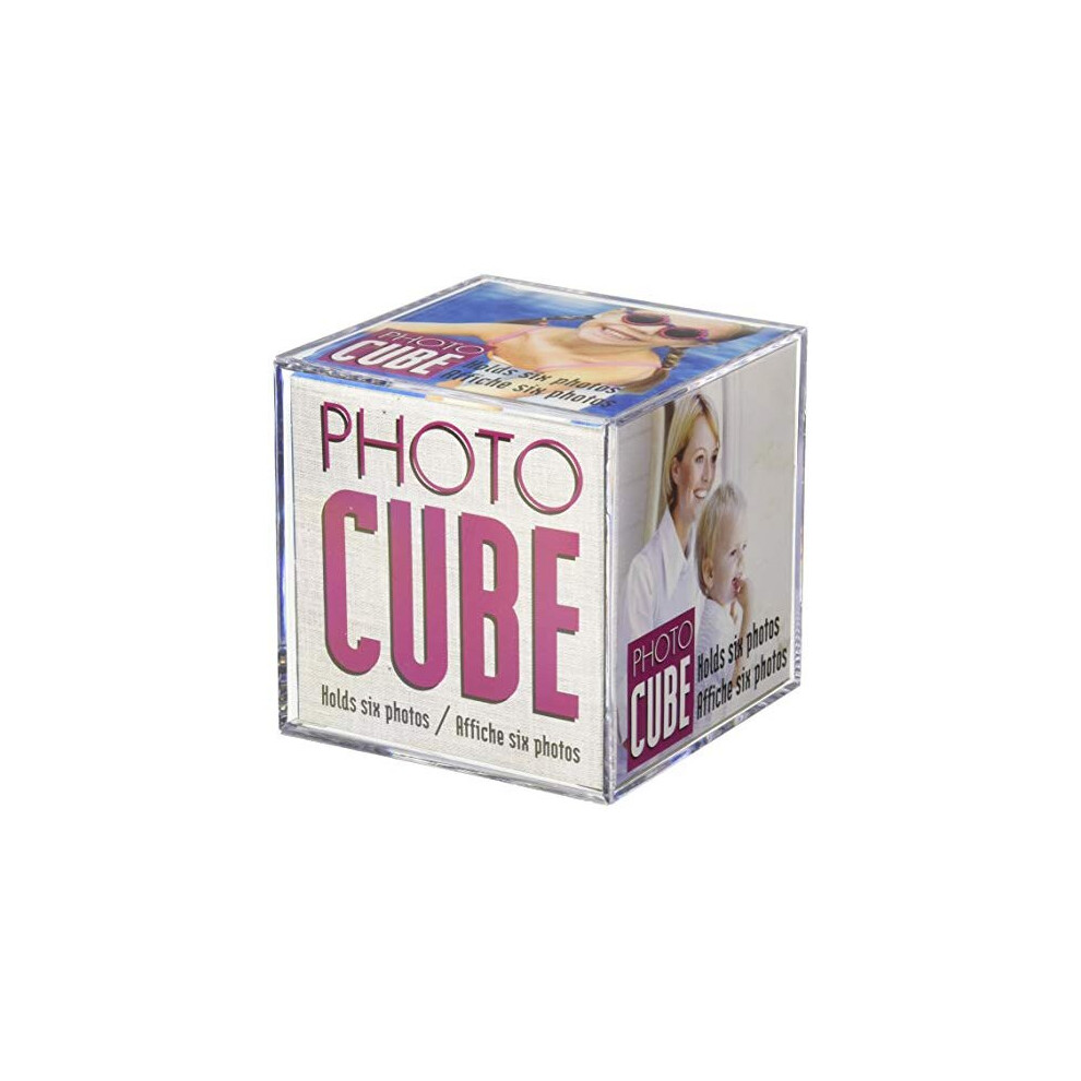 Cadre photo cubique de bureau en Lucite pour 6 photos - 3,5x3,5