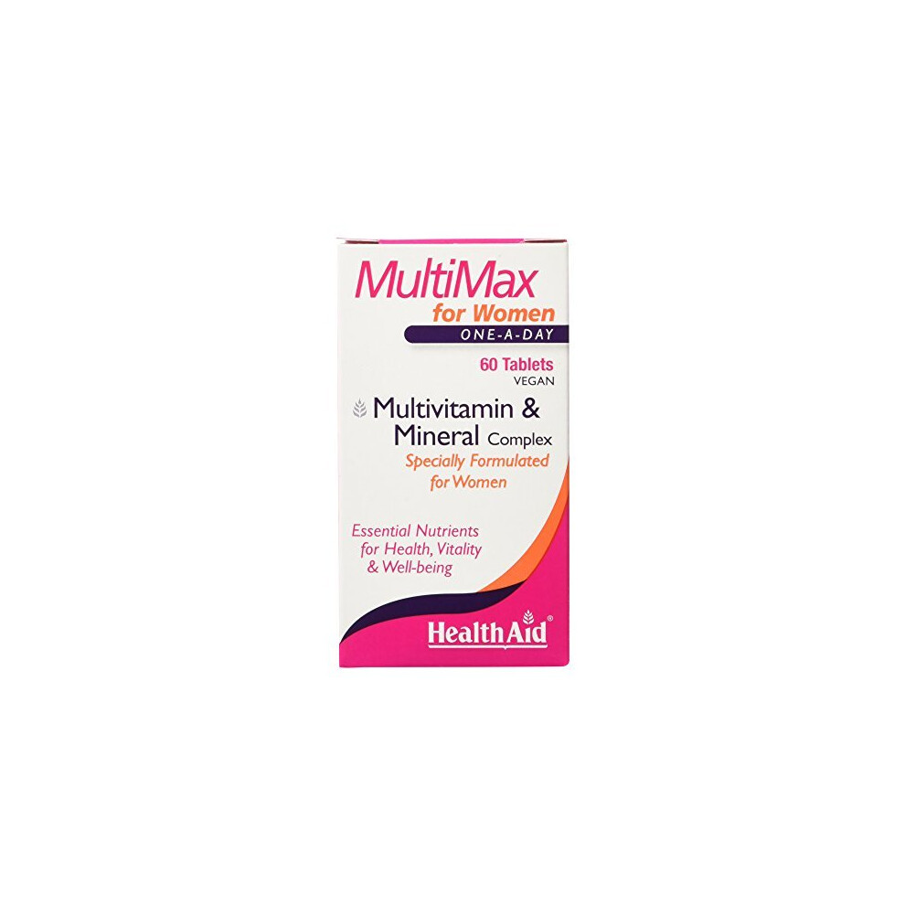 Healthaid Multi-Max For Women Multivitamins And Minerals, 60 Vegan Tablets