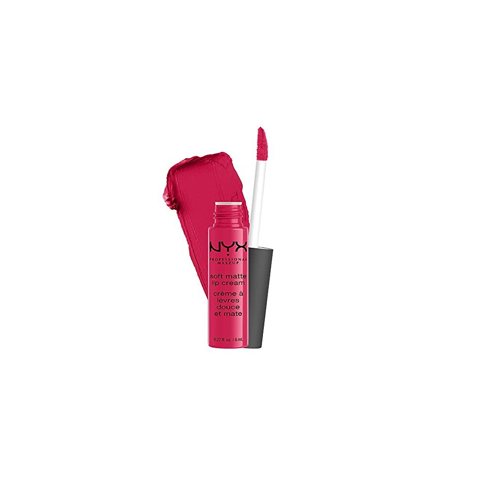 NYX PROFESSIONAL MAKEUP Soft Matte Lip Cream, Lightweight Liquid Lipstick - Antwerp (Mid-Tone Yellow-Toned Pin