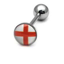 (England ) Flag Surgical steel Tongue bars