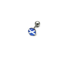 (Scotland ) Flag Surgical steel Tongue bars