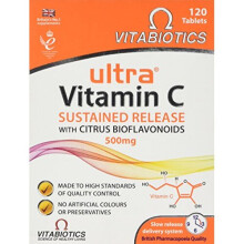 Ultra Vitamin C Sr and Bioflavonoid Tablets, Pack of 120