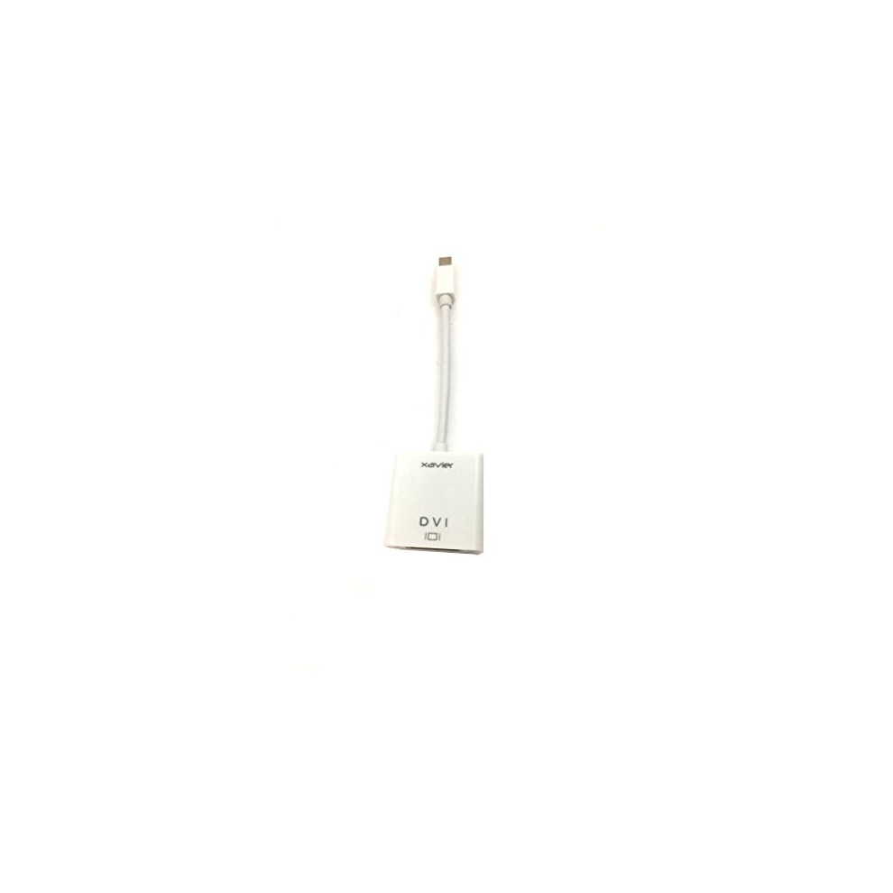 Xavier Mdp-Dvi Thunderbolt Video For Apple To Dvi Female Adapter, 6", Adapts Mini Displayport, White 812928011927