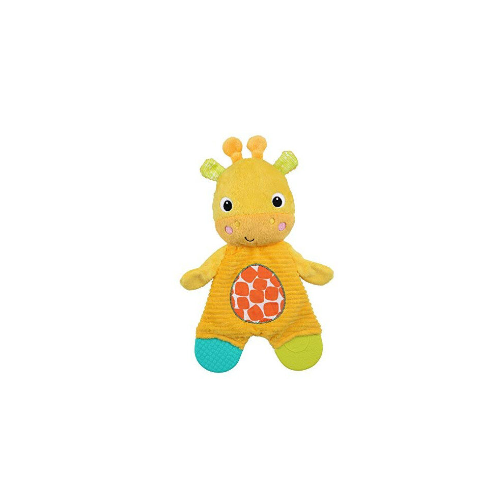 Bright Starts Snuggle Teethe Plush Teething Baby Toy - Giraffe, Crinkle Fabric, Ages 0 Months