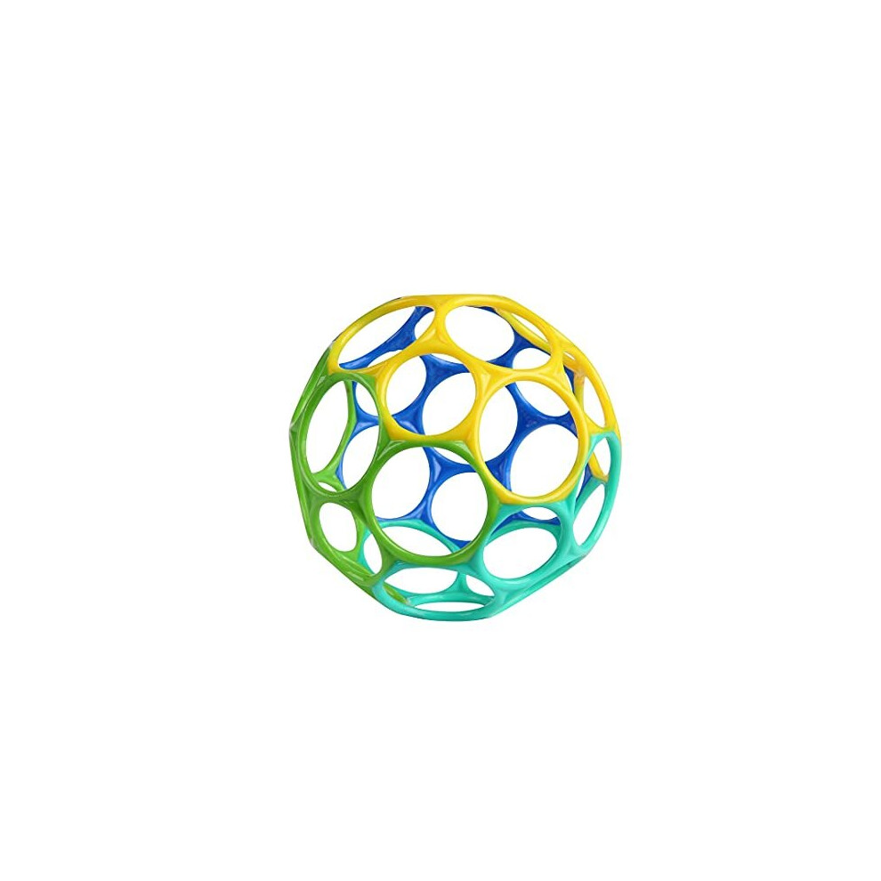 Bright Starts Oball Classic Easy-Grasp Toy - Blue/Green, Ages Newborn +