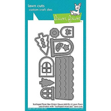 Lawn Fawn Dies - Scalloped Treat Box Winter House Add-On (LF1488)