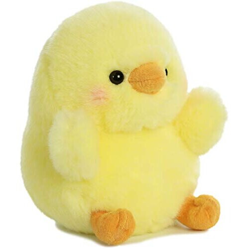 Aurora World Aurora Rolly Pet Chickadee Chick Knuffel - Schattige Compagnons - Geel 5 Inch 1