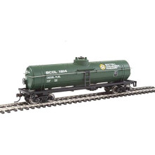 Walthers Trainline Ho Modelo de escala British Columbia Railway Car Green/Amarelo/Branco