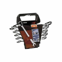 Bahco 1RM/SH8 Ratchet Combination Wrench, Multi-Colour, Set 8 Pieces