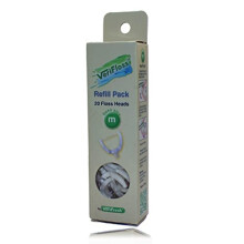 VeriFlosser  Nachfllgre M  Ersatzpackung fr Zahnseide mit schwenkbarem Kopf, Neu von VeriFresh, 20 Zahnseidekpfe