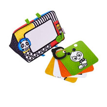 Baby Einstein Flip For Art High Contrast Floor Activity Mirror with Take Along Cards, Tummy Time Play, Newborn