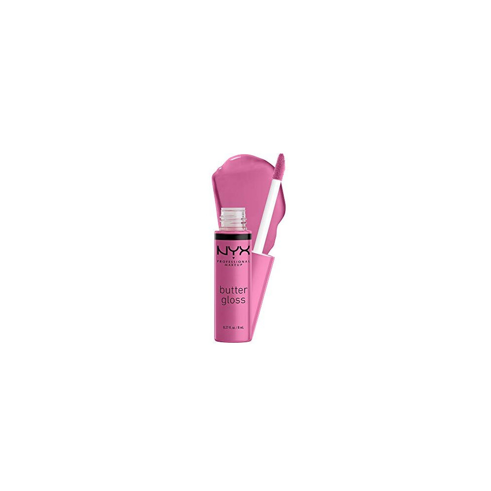 NYX PROFESSIONAL MAKEUP Butter Gloss, Non-Sticky Lip Gloss - Merengue (Pink Lilac)