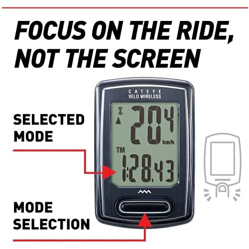 CatEye CATEYE - Velo Wireless Bike Computer (Black) 2