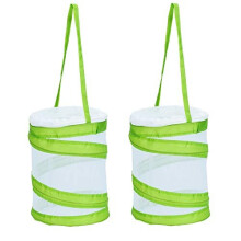 RESTCLOUD 2-Pack Mini Fjärilshabitat, Insektsnätbur, Bug Terrarium Pop Up 5,5" x 7" Hög (2-pack)