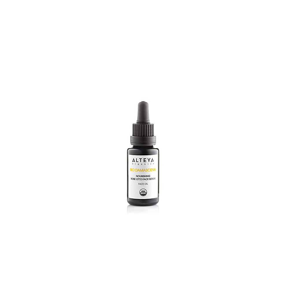 Alteya Organics Face Serum Usda Certified Organic Skin Care 0.68 Fl Oz/20 Ml Bio Damascena Award-Winning Rose