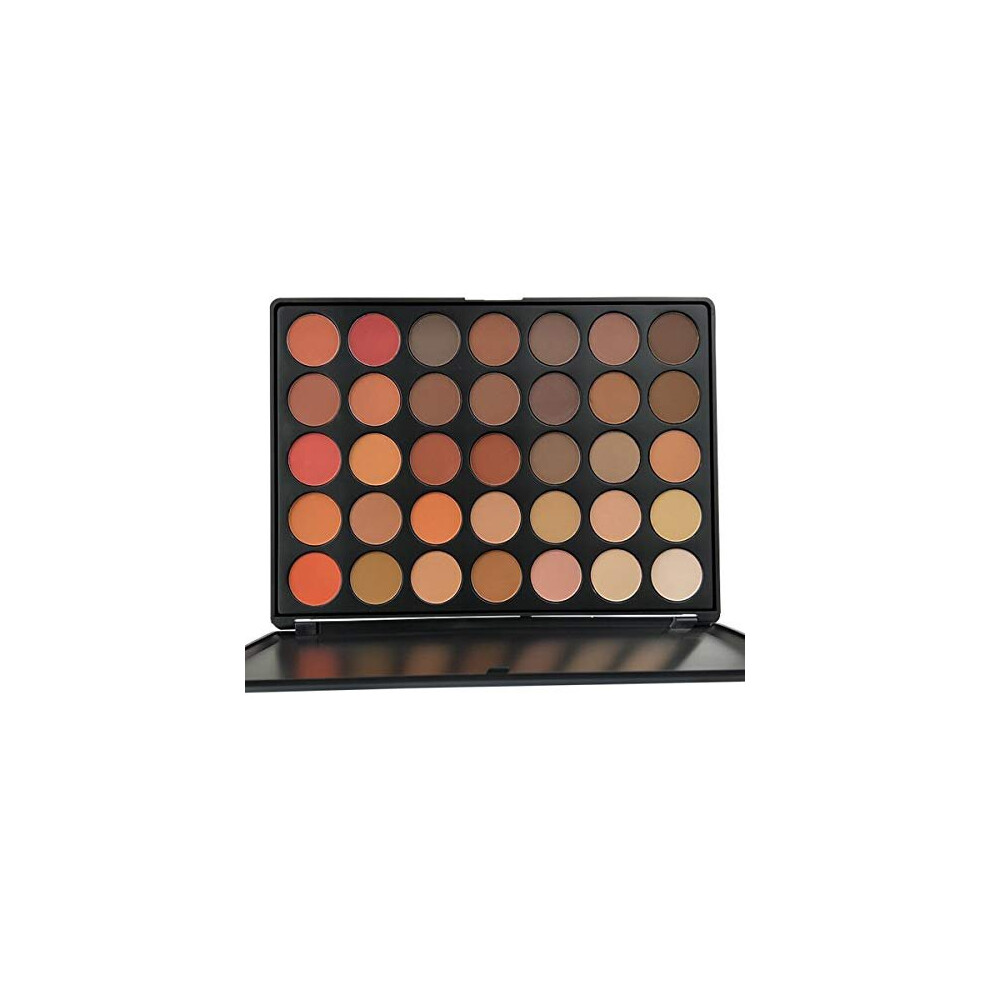 Everfavor Cream 35 Colors Pro Eyeshadow Palette Makup, Pigmented Matte Shimmer Nature Eye Shadow Make Up Palettes Nude Eyeshad