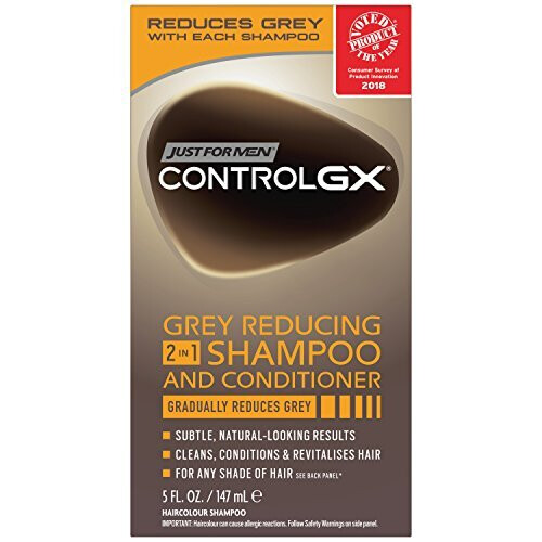Just For Men Just For Men Control GX 2 in 1 Grey Reducing Shampoo and Conditioner, 5 Fluid Ounce