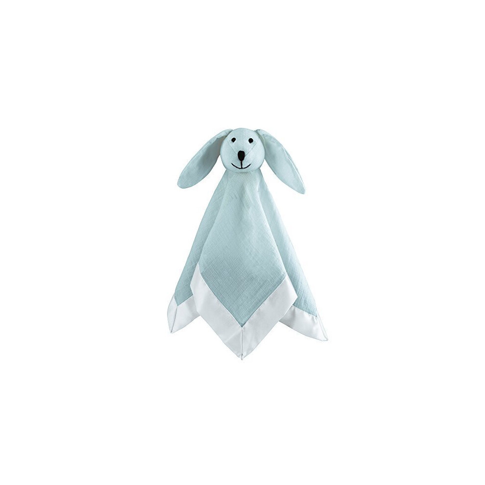 aden + anais Essentials Classic Lovey, Cotton Muslin Bunny, Solid Winter Sky