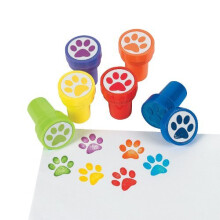 Sjove Express Paw Print Stampers - Uddannelses- og l?ringsaktiviteter for b?rn - VBS Vacation Bible School Supplies/Decor - 24 stk.