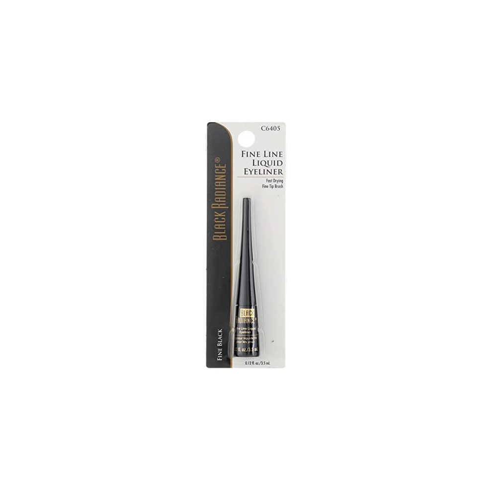 Black Radiance Fine Line Liquid Eyeliner, 0.12 Fluid Ounce