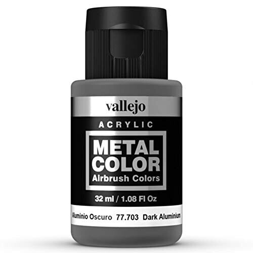 Vallejo Acrylics Μεταλλικό Σκούρο Αλουμίνιο 32ml Κιτ Μοντέλου 1