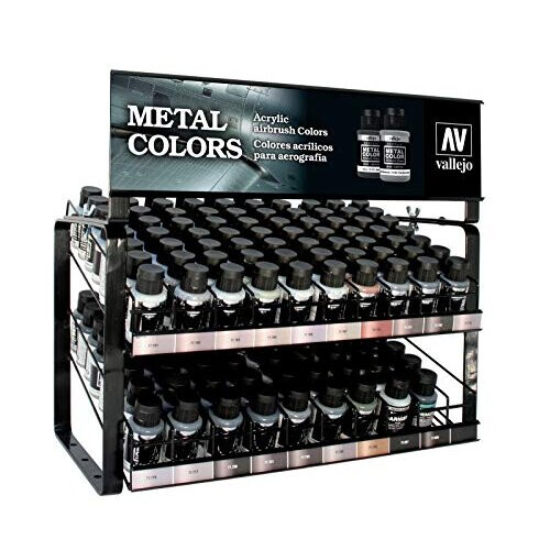 Vallejo Acrylics Μεταλλικό Σκούρο Αλουμίνιο 32ml Κιτ Μοντέλου 2