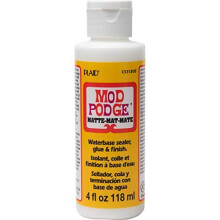 Mod Podge CS11305 Waterbase Sealer, Glue & Decoupage Finish, 4 oz, Matte, 4 Fl Oz