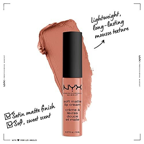 NYX Professional Makeup NYX PROFESSIONAL MAKEUP Soft Matte Lip Cream, Ελαφρύ Υγρό Χρώμα Χειλιών - Αθήνα (Ματ Ροζ Μπεζ) 1