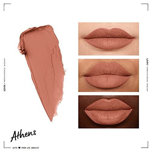 NYX Professional Makeup NYX PROFESSIONAL MAKEUP Soft Matte Lip Cream, Ελαφρύ Υγρό Χρώμα Χειλιών - Αθήνα (Ματ Ροζ Μπεζ) 2