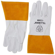 1338M gedeskind Tig Glove4 Cuff-Cd Medium af Tillman (1338 - MEDIUM) Hvid