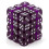 Chessex Δεσμίδες Ζαριών D6: Μωβ με Λευκές Διαφάνειες - 12Mm Έξι Πλευρές (36) Ζαριά 1