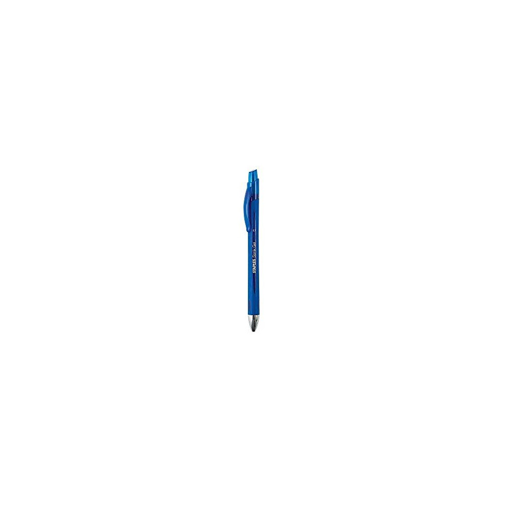 Staples 651256 Sonix Retractable Gel-Ink Pens Medium Point Blue Dozen (13563-Cc)