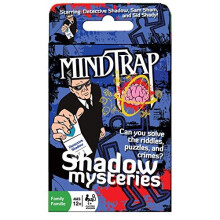 Outset Media - Mind Trap Shadow Mysteries - The Ultimate Crime Mystery Card Game - Includes 54 Cards, Ages 12+
