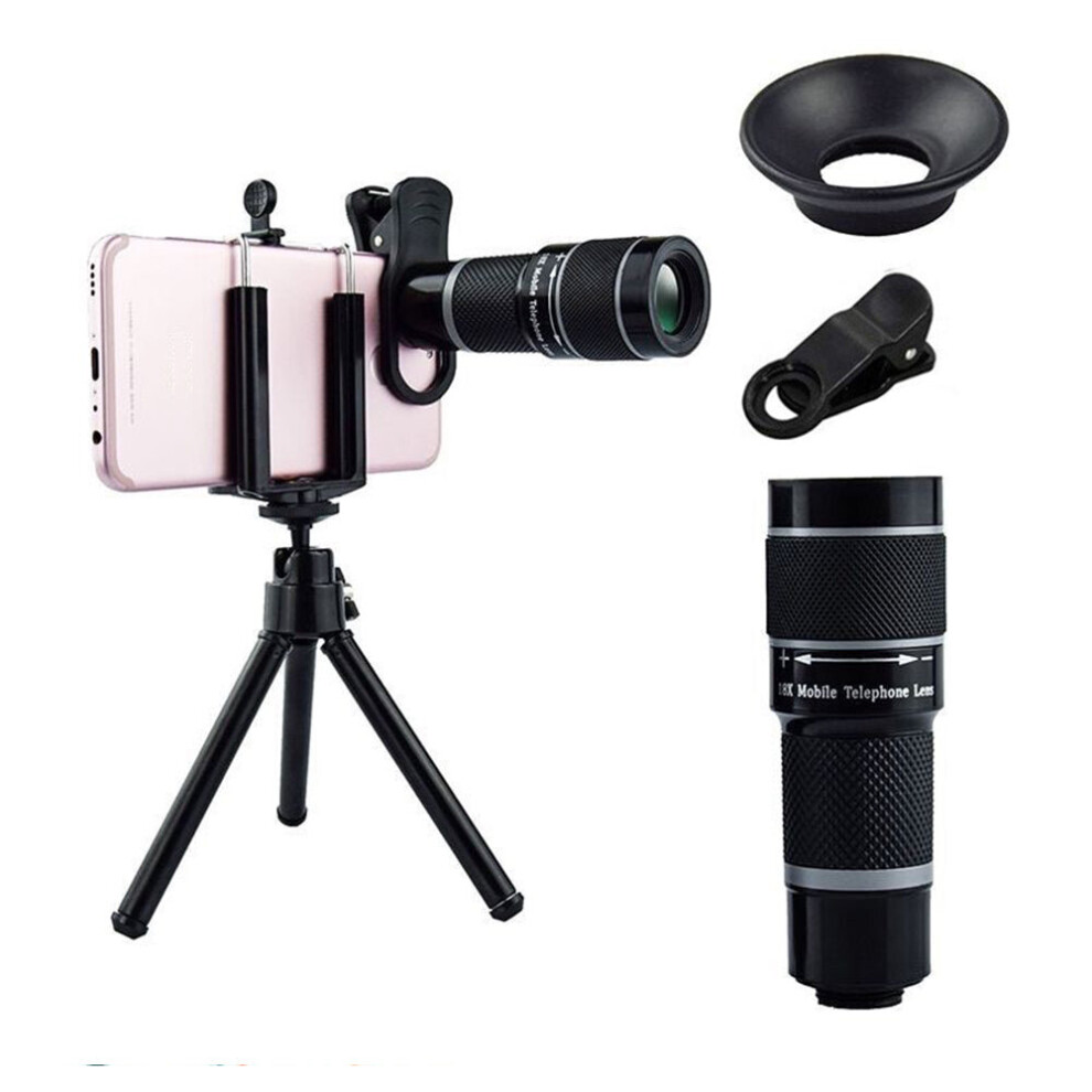 18X Magnification Universal Mobile Phone Lens Adjustable Zoom