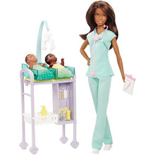 Barbie Karriärer Baby Doktor Dockset, Brunette