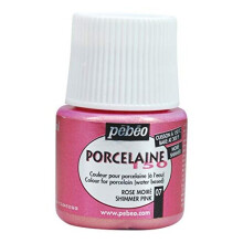 PEBEO Porcelaine 150, China Paint, 45 ml Bottle - Shimmer Pink (024107)
