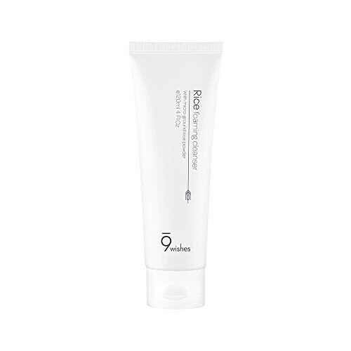 [9wishes] Rice Foaming Cleanser 4.0Fl. Oz, 120ml Gentle Exfoliator ...