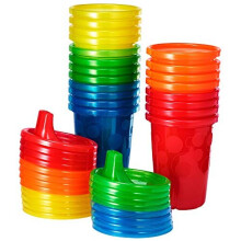 The First Years Take & Toss Spill Proof Sippy Cups Value Pack, Rainbow, 20-Pieces