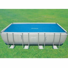 (538 x 253 cm (L x W)) Intex Solar Pool Cover Rectangular Swimming Ground Pool Sheet Multi Sizes