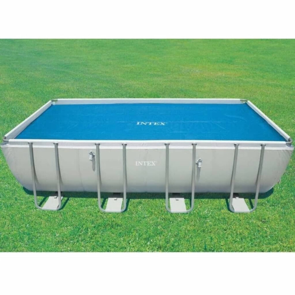 (538 x 253 cm (L x W)) Intex Solar Pool Cover Rectangular Swimming Ground Pool Sheet Multi Sizes