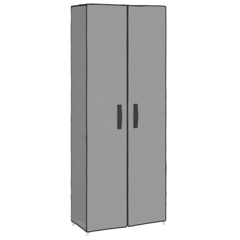 Vidaxl (Grey, 60 X 30 X 166 Cm (W X D X H)) Shoe Cabinet Fabric Storage Rack Multi Colours 60X28x90 Cm/60X30x166 Cm