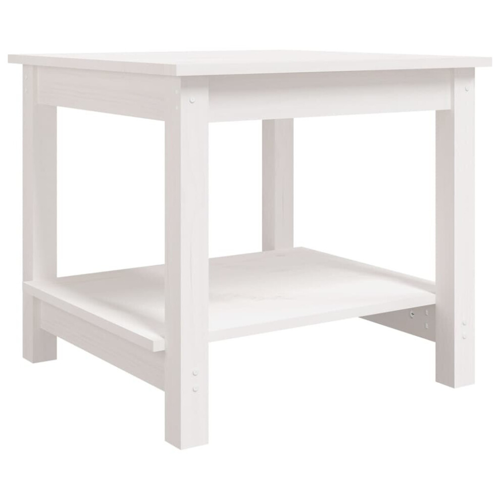 Vidaxl (White, 50 X 50 X 45 Cm (L X W X H)) Solid Wood Pine Coffee Table Multi Colours 110X55x45 Cm/50X50x45 Cm