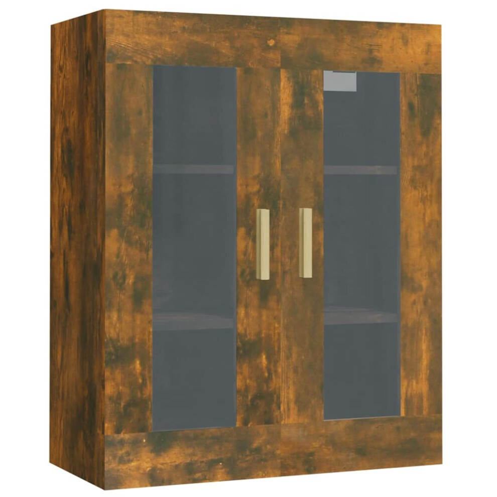Vidaxl (Smoked Oak) Hanging Wall Cabinet Storage Cabinet Wall Cupboard Floating Cabinet