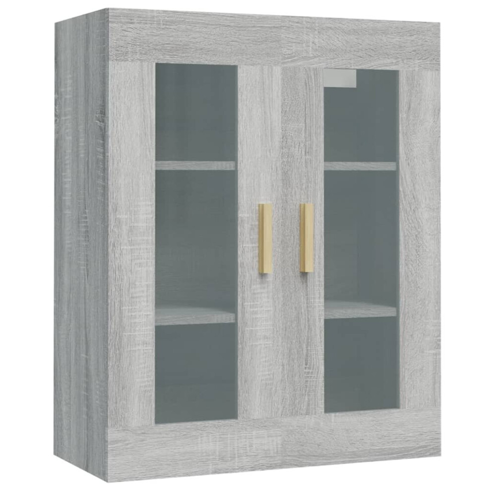 Vidaxl ( Sonoma) Hanging Wall Cabinet Storage Cabinet Wall Cupboard Floating Cabinet Grey