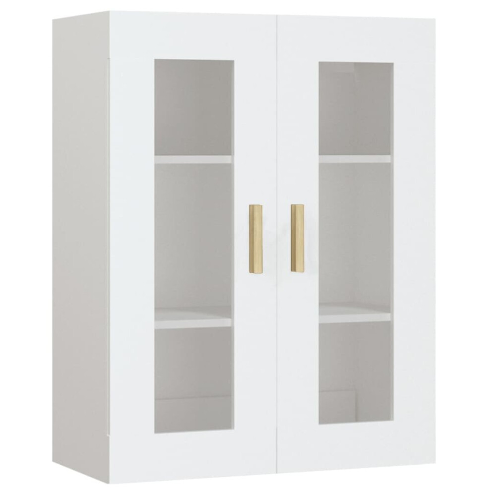 Vidaxl (White) Hanging Wall Cabinet Storage Cabinet Wall Cupboard Floating Cabinet White