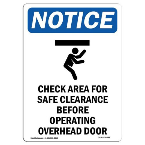 SignMission OS-NS-A-1014-V-10548 10 x 14 in. OSHA Notice Sign - Check ...