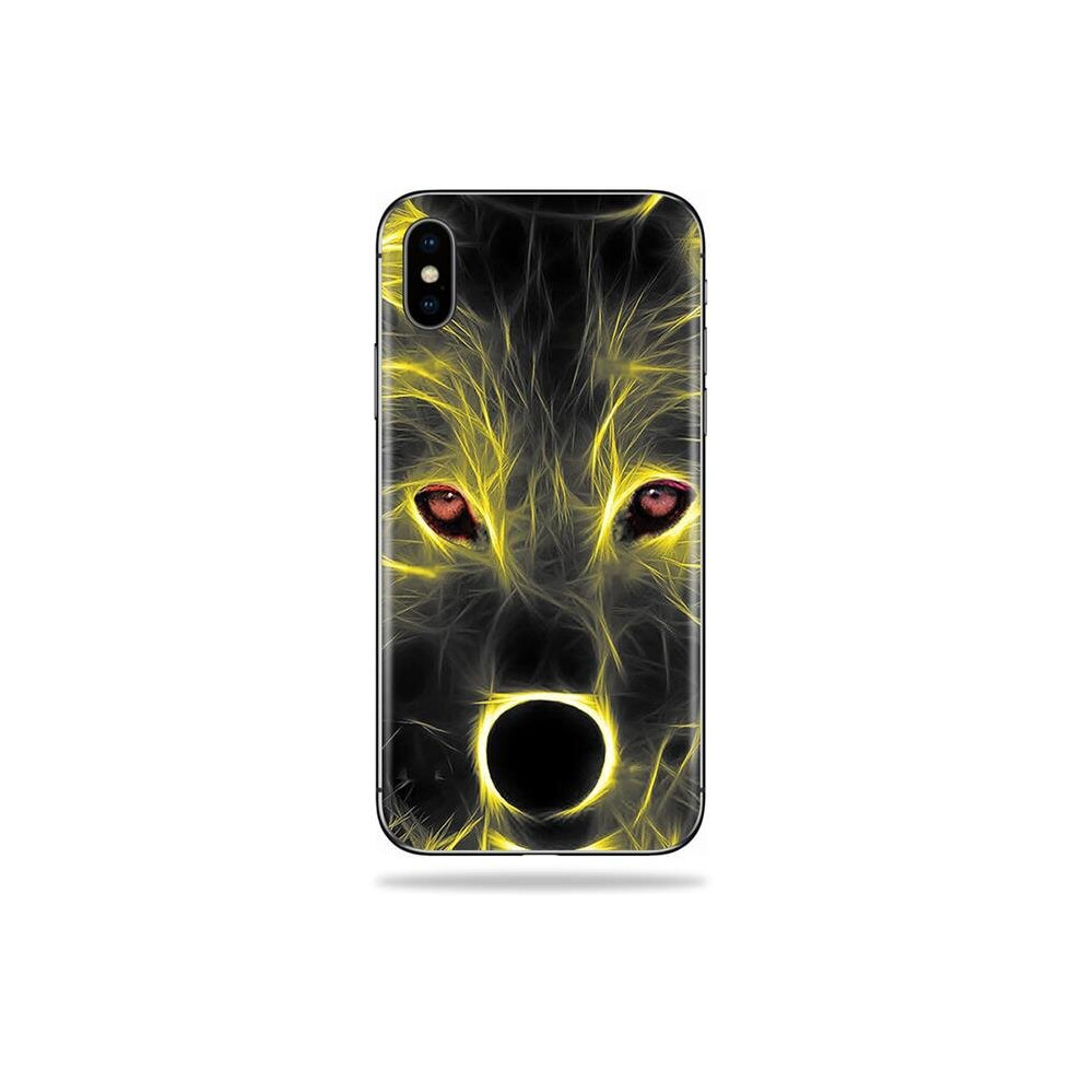MightySkins APIPHXSM-Neon Wolf Skin Decal Wrap for Apple iPhone XS Max Sticker - Neon Wolf-image-OPC-PB5JGFW-NEW